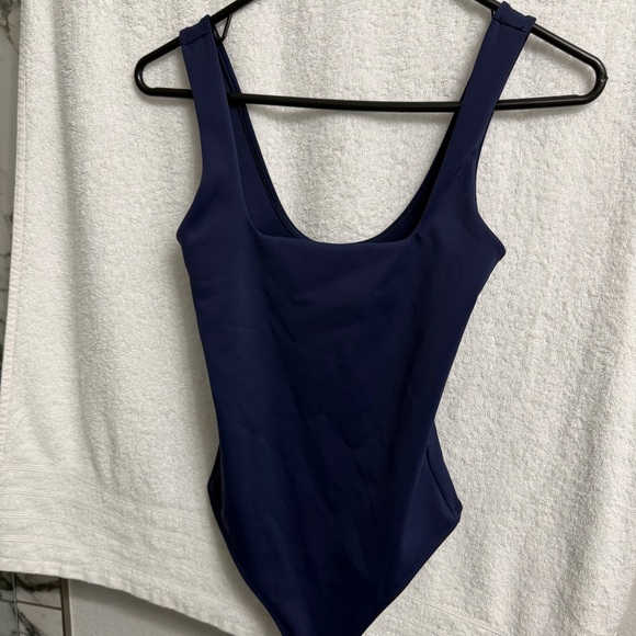Good American Tops - Good American Deep Blue  Bodysuit